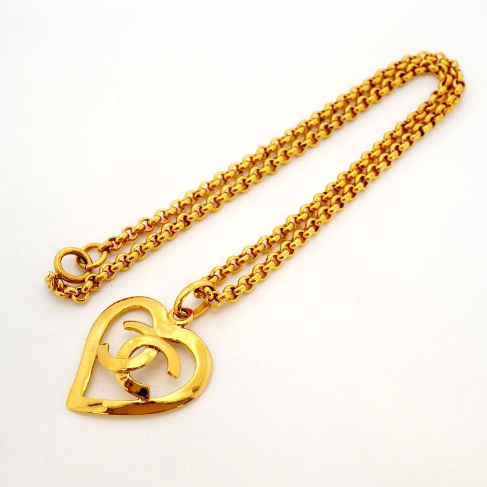 CHANEL Gold Logo Necklace - Picture 3 of 6